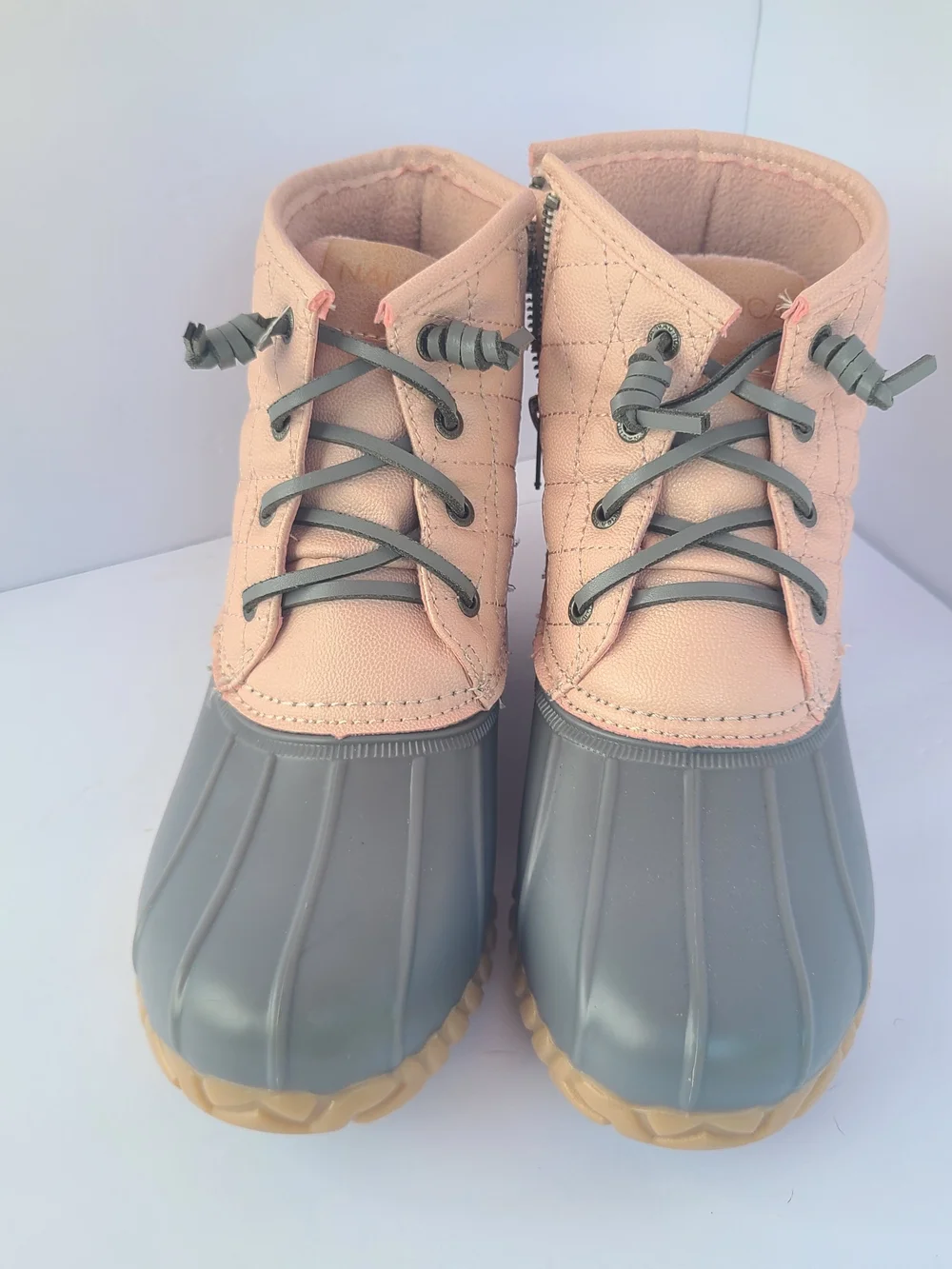Nautica Dorsay Duck Boots Pink Gray Women's Size 6
